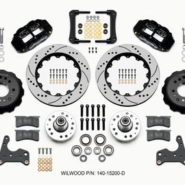 Wilwood Narrow Superlite 6R Front Hub Kit 14.00in Drilled 65-72 CDP C Body -Drum 140-15200-D