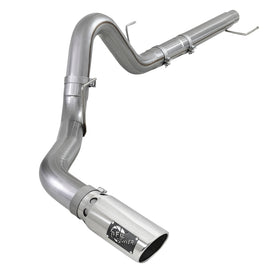 aFe Large Bore-HD 4in 409 SS DPF-Back Exh 18-19 Ford F-150 V6-3.0L (td) w/ Polished Tip 49-43106-P