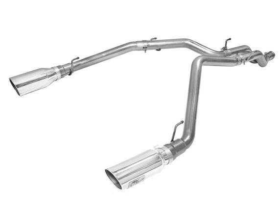 aFe MACHForce XP DPF-Back Exhaust 3in SS w/ 5in Polished Tips 2014 Dodge Ram 1500 V6 3.0L EcoDiesel 49-42045-P