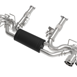 aFe MACH Force-Xp 3in to 2-1/2in 304SS Cat-Back 2020 Chevy Corvette (C8) 6.2L - Polished Tip 49-34124-P