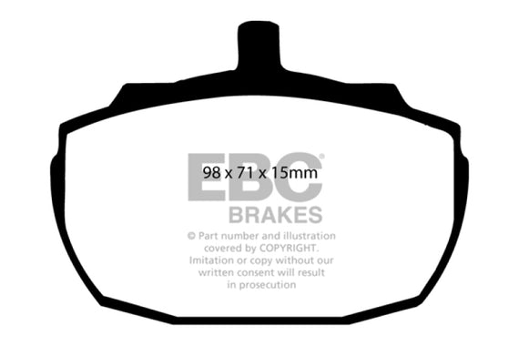 EBC 91-93 Morgan 4/4 1.6 Greenstuff Front Brake Pads DP2243