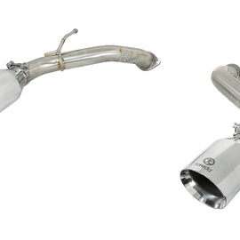 aFe POWER Takeda 2.5in 304 SS Axle-Back Exhaust w/ Polished Tips 17-19 Infiniti Q60 V6-3.0L (tt) 49-36133NM-P