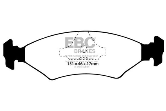 EBC 85-89 Ferrari 328 3.2 Redstuff Rear Brake Pads DP3415C