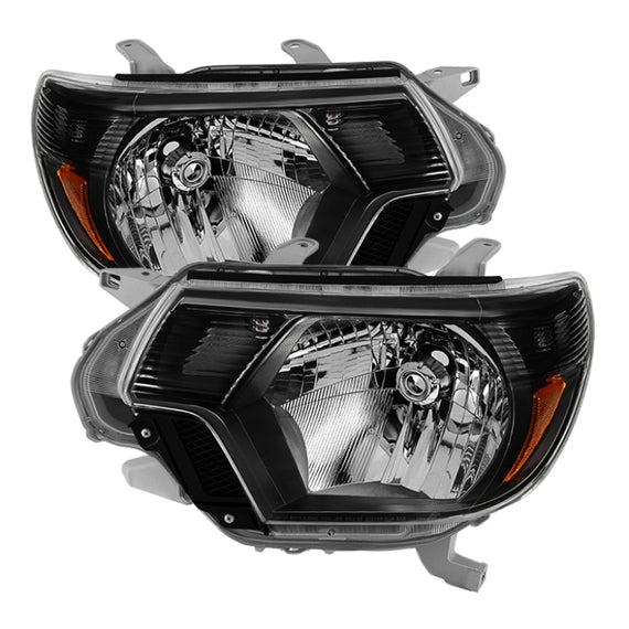 xTune Toyota Tacoma 2012-2015 OEM Style Headlights Black HD-JH-TTA12-AM-BK 9031069