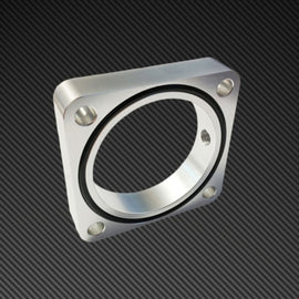 Torque Solution Throttle Body Spacer 2013+ Subaru BRZ/Scion FR-S - Silver TS-TBS-023
