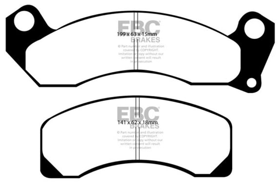 EBC Yellowstuff Brake Pad Sets- DP41166R DP41166R