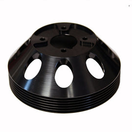Torque Solution Lightweight Water Pump Pulley (Black): Hyundai Genesis Coupe 3.8 2010+ TS-GEN-003B
