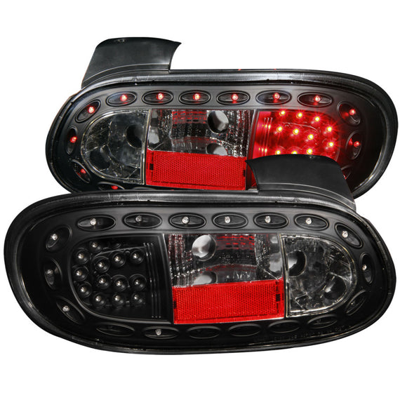 ANZO L.E.D TAIL LIGHTS BLACK FOR 98-05 MAZDA MIATA * 321212 * 321212