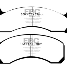 EBC 79-81 Ford Crown Victoria Greenstuff Front Brake Pads DP21163