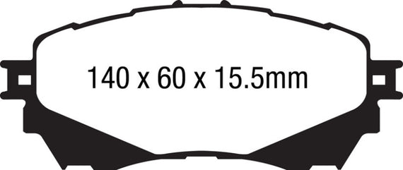 EBC Ultimax OEM Replacement Brake Pads UD1711 UD1711