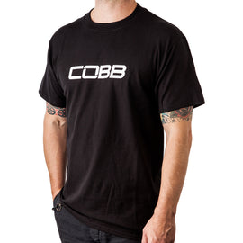 Cobb Tuning Logo Mens Tee - Size Large CO-BLACKCOBB-L