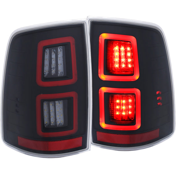 Anzo 311273 Black Lear Lens Led Bulb Tail Lights for Dodge Ram 1500/2500/3500 311273