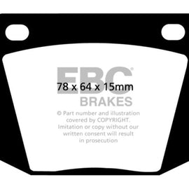 EBC 63-69 Ac Cobra 4.7 Yellowstuff Front Brake Pads DP4169R