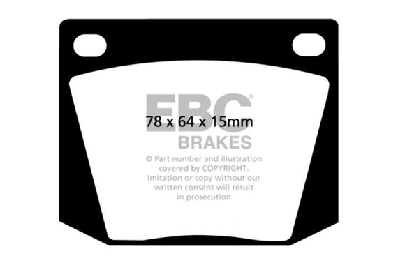 EBC 63-69 Ac Cobra 4.7 Redstuff Front Brake Pads (DP3169C) DP3169C
