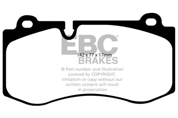 EBC 12-13 Mercedes-Benz S350 3.0 TD Greenstuff Front Brake Pads DP21943