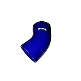 Torque Solution 45 Degree Silicone Elbow: 2.5 inch Blue Universal TS-CPLR-45D25BL