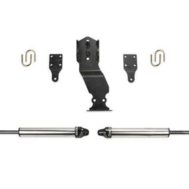 Fabtech 19-20 Ford F450/F550 4WD Dual Steering Stabilizer System w/DL 2.25 Shocks FTS22313