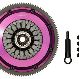 Exedy 2004-2014 Subaru Impreza WRX STI H4 Hyper Twin Carbon-D Clutch Sprung Center Disc Pull Type FM022HDMC1