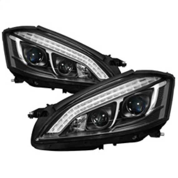 Spyder Mercedes W221 S Class 07-09 Headlights - HID Model Only - Black PRO-YD-MBW22107-HID-DRL-BK 5083890