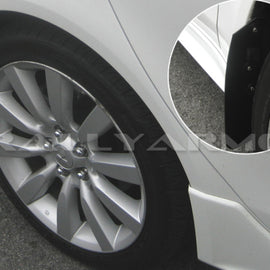 Rally Armor Basic Mud Flaps Black 07-13 Mitsubishi Lancer 4-Door Sedan NEW MF8-BAS-BLK