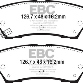 EBC 15+ Ford Mustang 2.3 Turbo Performance Pkg Redstuff Rear Brake Pads DP33043C