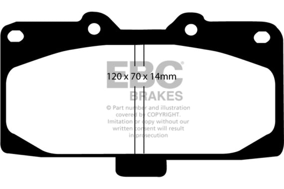 EBC Brakes DP21200 EBC Greenstuff 2000 Series Sport Brake Pads DP21200