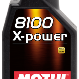 106142 Motul 8100 X-POWER 10W60 100% Synthetic Performance Engine Oil (1 Liter) 106142