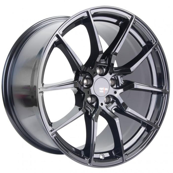 Option Lab R716 18x8.5 5x100 +40 cb73.1 Gotham Black Wheel/Rim L16-88580-40-BLK