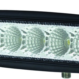 Hella Value Fit Mini 6in LED Light Bar - Flood Beam Pedestal 357203001