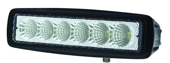 Hella Value Fit Mini 6in LED Light Bar - Flood Beam Pedestal 357203001