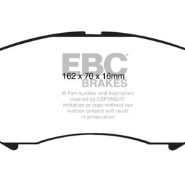 EBC 08-13 Cadillac CTS 3.6 (315mm Rear Rotors) Redstuff Front Brake Pads DP31828C