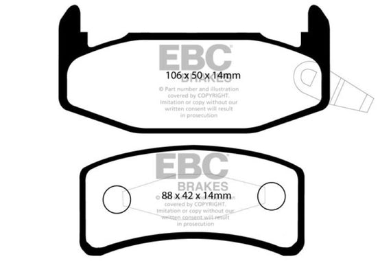 EBC 88-90 Buick Regal 2.8 Ultimax2 Rear Brake Pads UD377