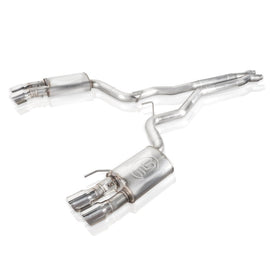 Stainless Works 2018+ Ford Mustang GT 3in Redline Series Catback X-Pipe w/Active M18CBXFCV