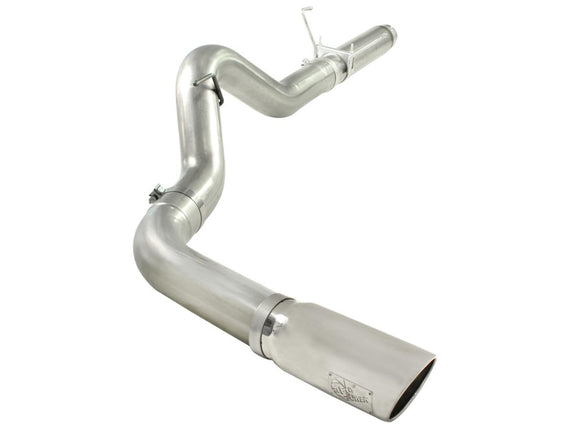 aFe MACHForce XP 5in DPF-Back 409SS Exhaust Dodge Diesel Trucks 07.5-12 L6-6.7L (td) Polished Tip 49-42016-P