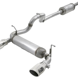 aFe Rebel Series 2.5in 409 SS Cat-Back Exhaust w/ Polished Tips 2018+ Jeep Wrangler (JL) V6 3.6L 49-48066-P