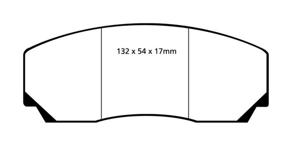 EBC 90-00 Aston Martin Vantage 5.3 (Twin Supercharged)(AP) Redstuff Front Brake Pads DP3002C