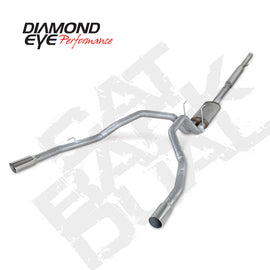 Diamond Eye KIT 3in Catback DUAL AL: DODGE 1500 2009-12 HEMI K3222A