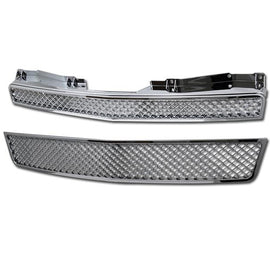 Armordillo Front Grill 7146976 for 2007-2014 CHEVY AVALANCHE 2PCS MESH (CHROME)