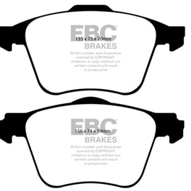 EBC 03-09 Volvo XC90 2.9 Twin Turbo Yellowstuff Front Brake Pads DP41690R