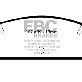 EBC DP2729 GREENSTUFF STREET ORGANIC BRAKE PADS - REAR DP2729