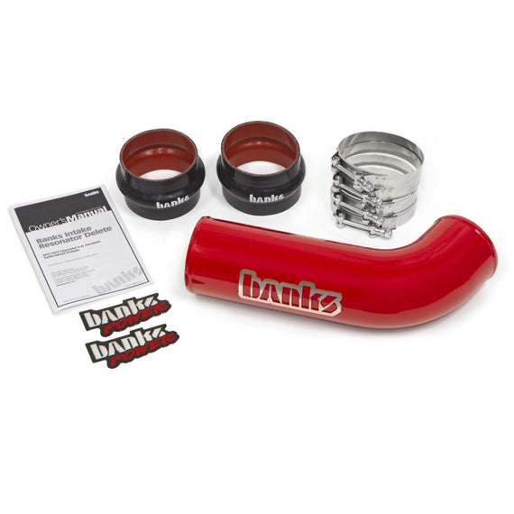 Banks Power 17-19 GM 2500/3500 6.6L L5P Intake Resonator Delete System - Red 48000
