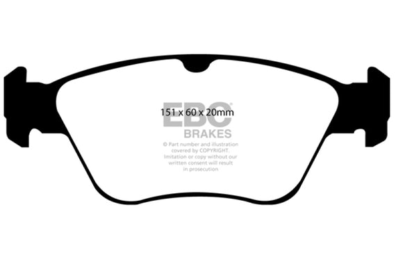 EBC 99-01 Mercedes-Benz C230 (W202) 2.3 Ultimax2 Front Brake Pads UD710