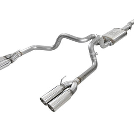 aFe Vulcan Series 4-3in 304SS Exhaust Cat-Back w/ Pol Tips 2019 GM Silverado/Sierra 1500 V8-6.2L 49-34102-P
