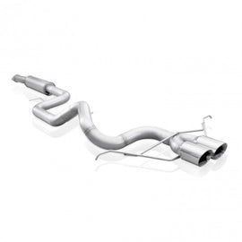 Stainless Works 2013-18 Ford Focus ST 3in Catback Vintage Round Muffler 4in Tips FC13CB-RT