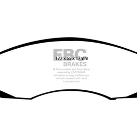EBC 90-91 Jeep Cherokee 2.5 4WD Greenstuff Front Brake Pads DP61022