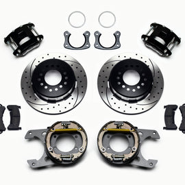 Wilwood D154 P/S Park Brake Kit Drilled New Big Ford 2.50in Off Front Mount 140-12235-D