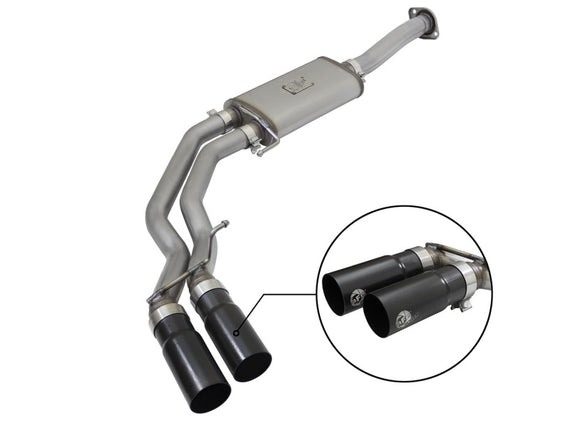 aFe Power 49-43081-B Rebel Series Cat-Back Exhaust System Fits 2015-2018 F-150 49-43081-B