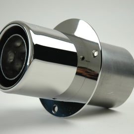 Gibson Marine Power Tip Muffler (Pair) Transom Mount - 4in Inlet/4in Length - Stainless 310003