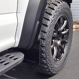 Rally Armor 17-20 Ford F-150 Raptor Gen 2 Black UR Mud Flap w/Dark Grey Logo MF53-UR-BLK/DGRY