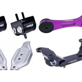 Torque Solution Engine/Trans/Purple Pitch Mount Kit w/Mount Plates - 02-14 Subaru WRX/04+ Subaru STI TS-SU-123PR.2-PL